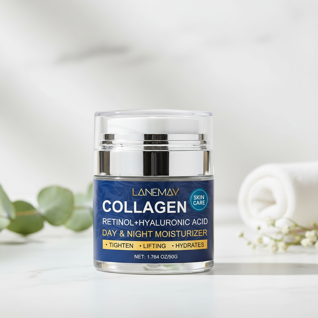 Hydrating Moisturizing Firming Anti-Wrinkle Serum in elegant spa setting