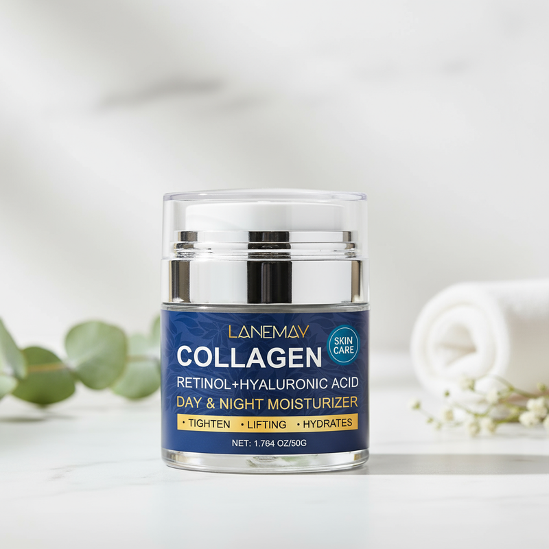 Hydrating Moisturizing Firming Anti-Wrinkle Serum in elegant spa setting